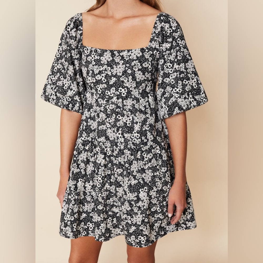Faithfull The Brand Eryn Mini Dress Fiorella Floral Print